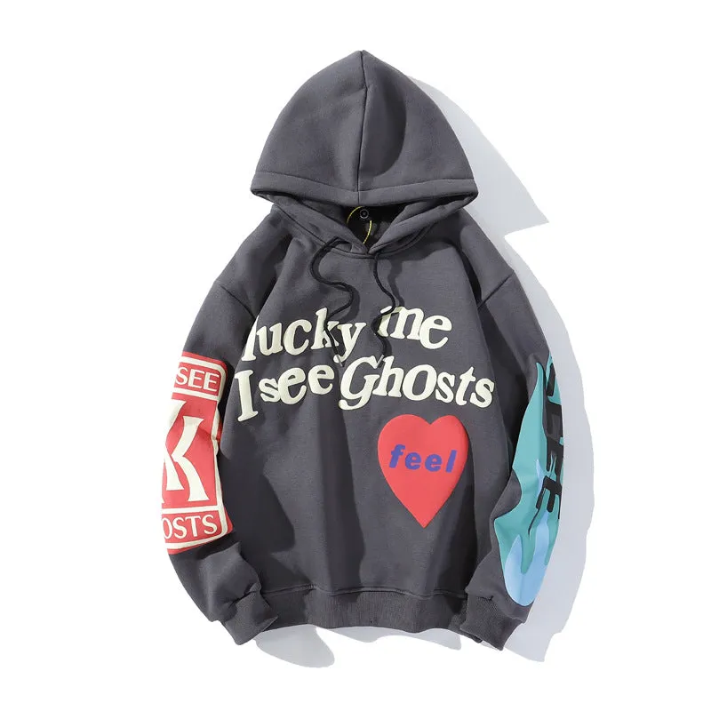 Graffiti Letter Print Hoodie