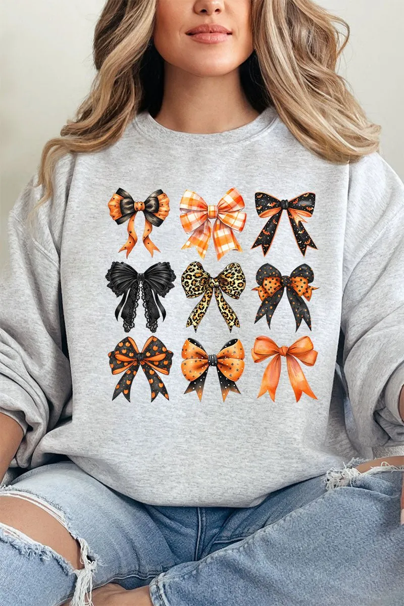 Halloween Coquette Bows Heavy-weight Crew Sweatshirt