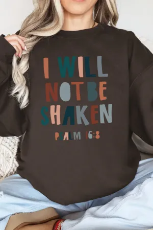 I Will Not Be Shaken Heavy-weight Crew Sweatshirt