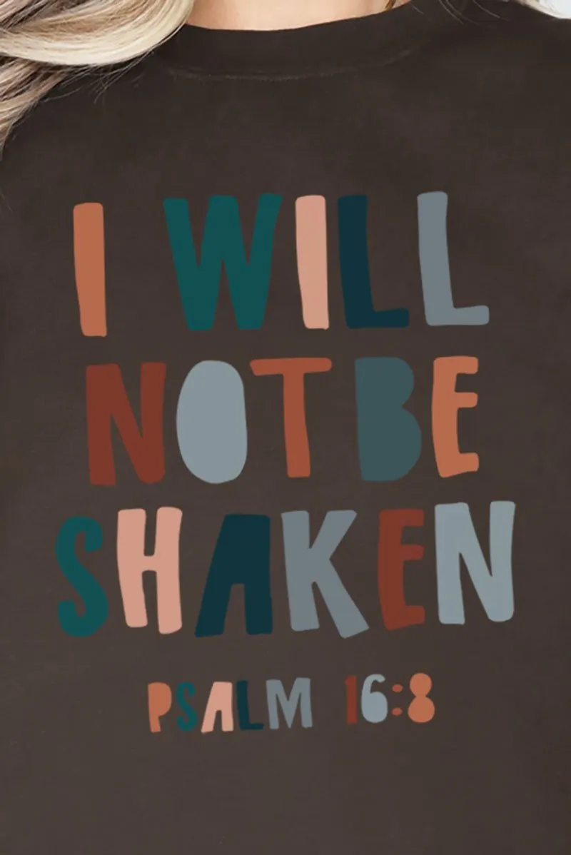 I Will Not Be Shaken Heavy-weight Crew Sweatshirt