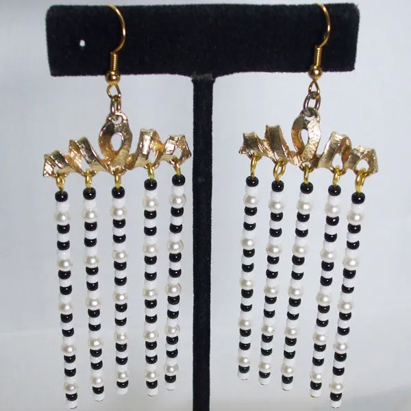 Ieshia Bead Fringe Earrings