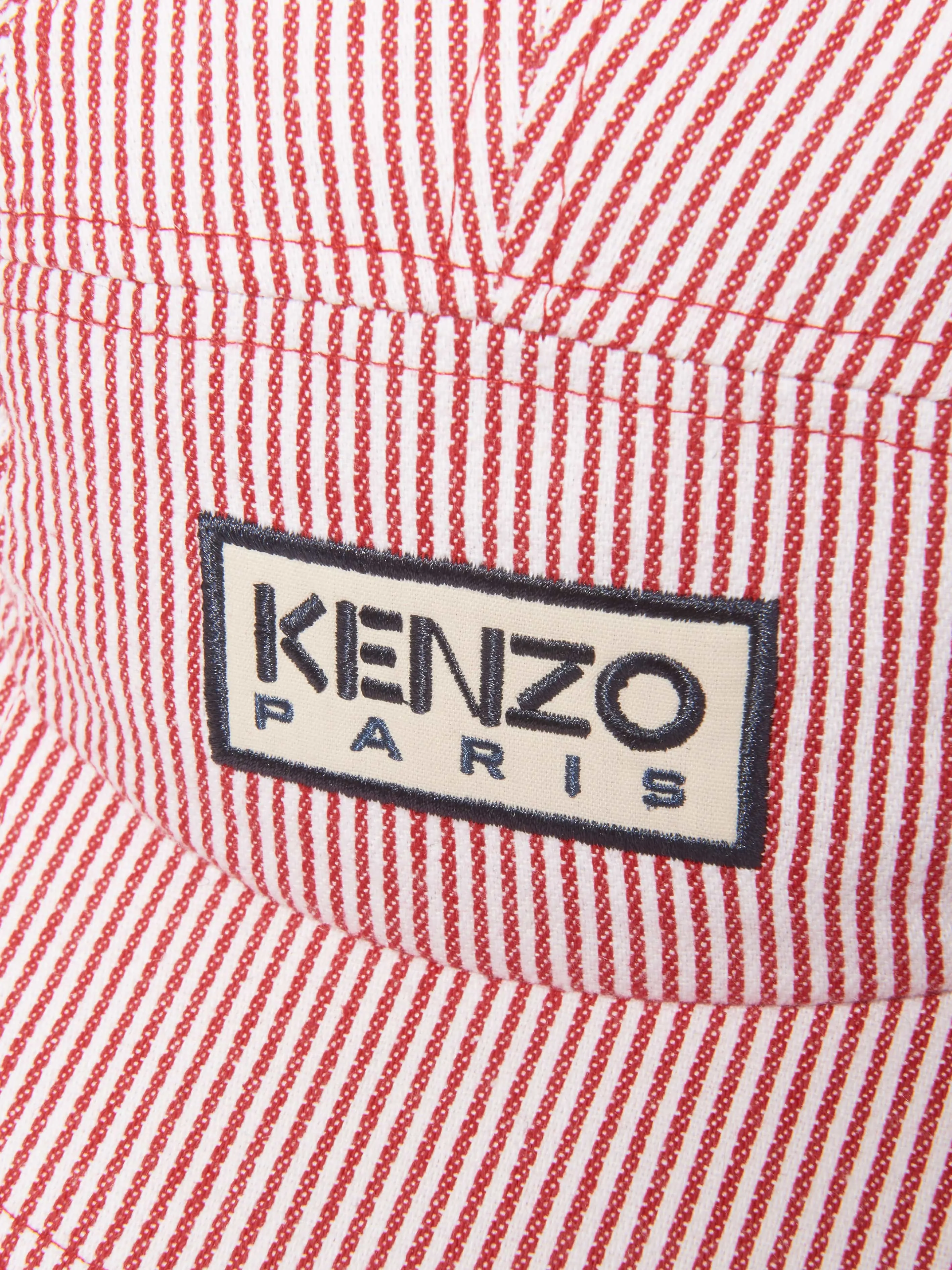 KENZO Kids Striped Logo Cap in Red