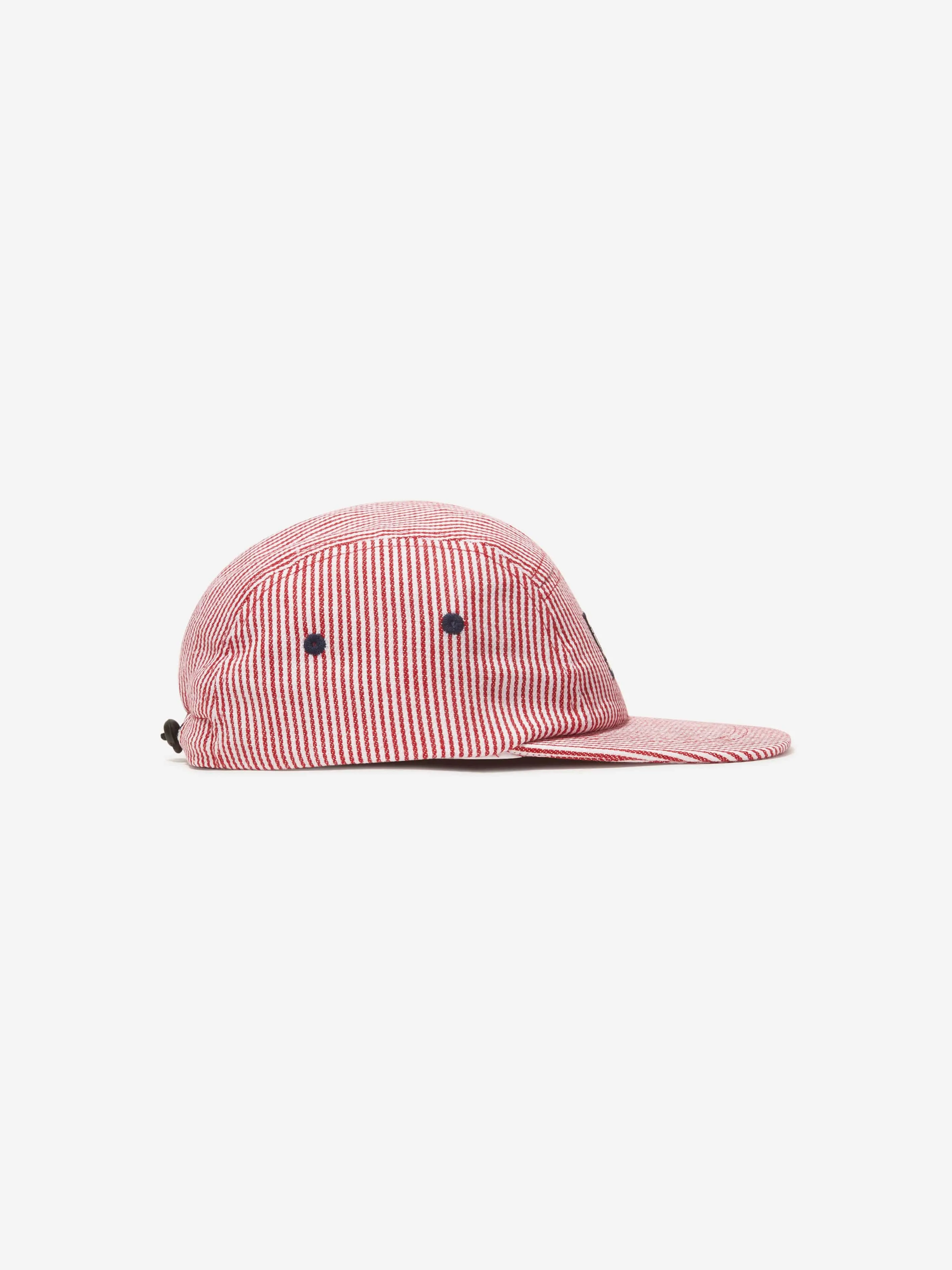 KENZO Kids Striped Logo Cap in Red