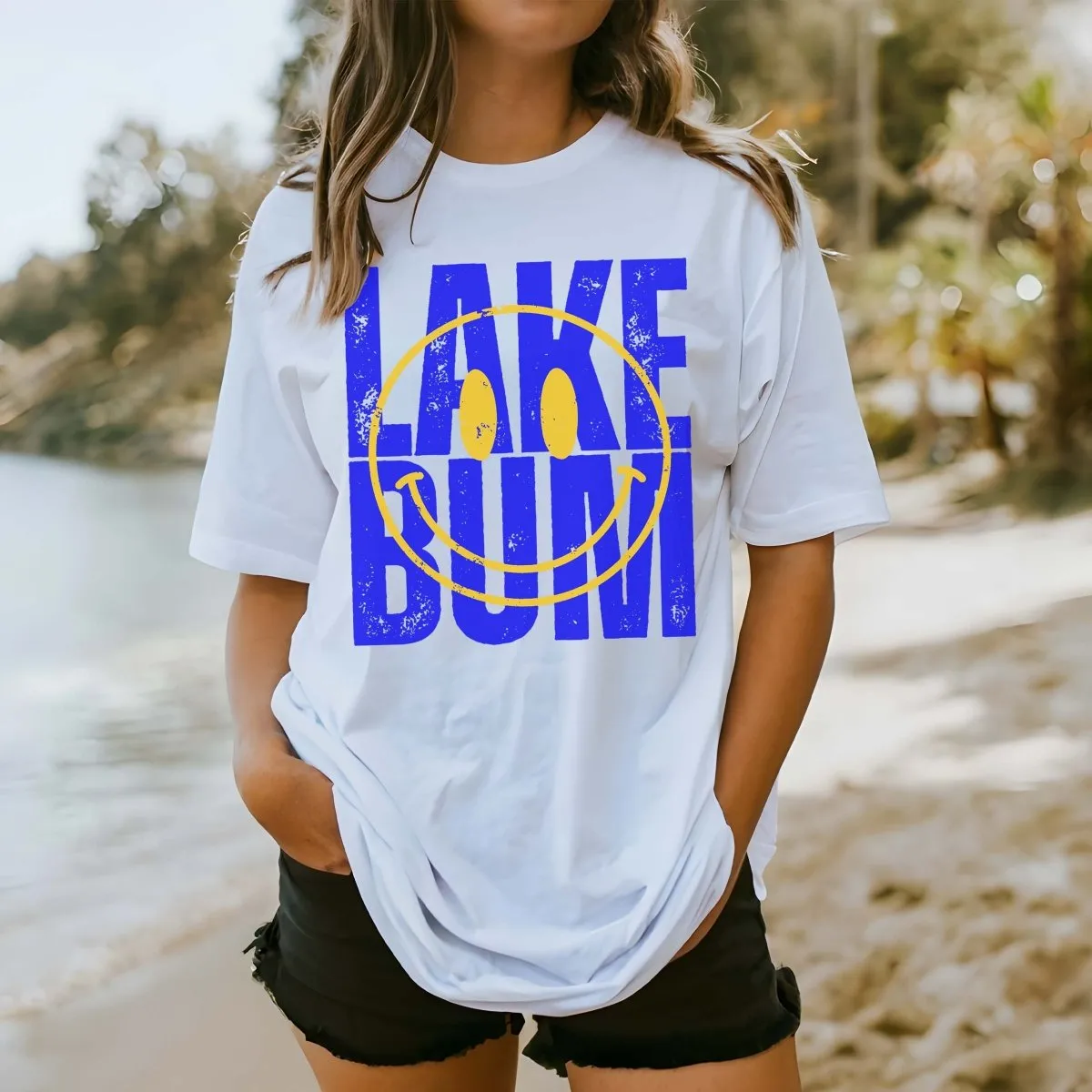 Lake Bum Smile Comfort Color Tee