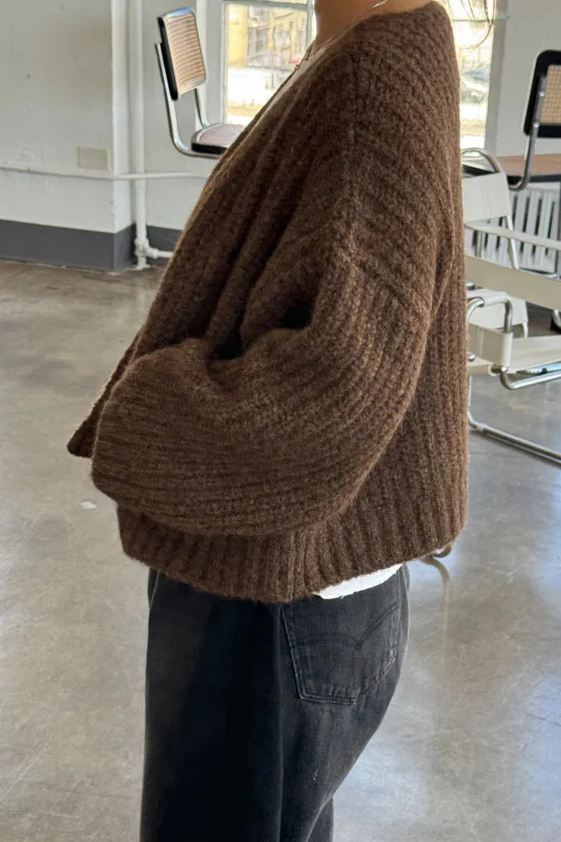 Le Bon Shoppe - Alpaca Sweater Jacket (Wood)