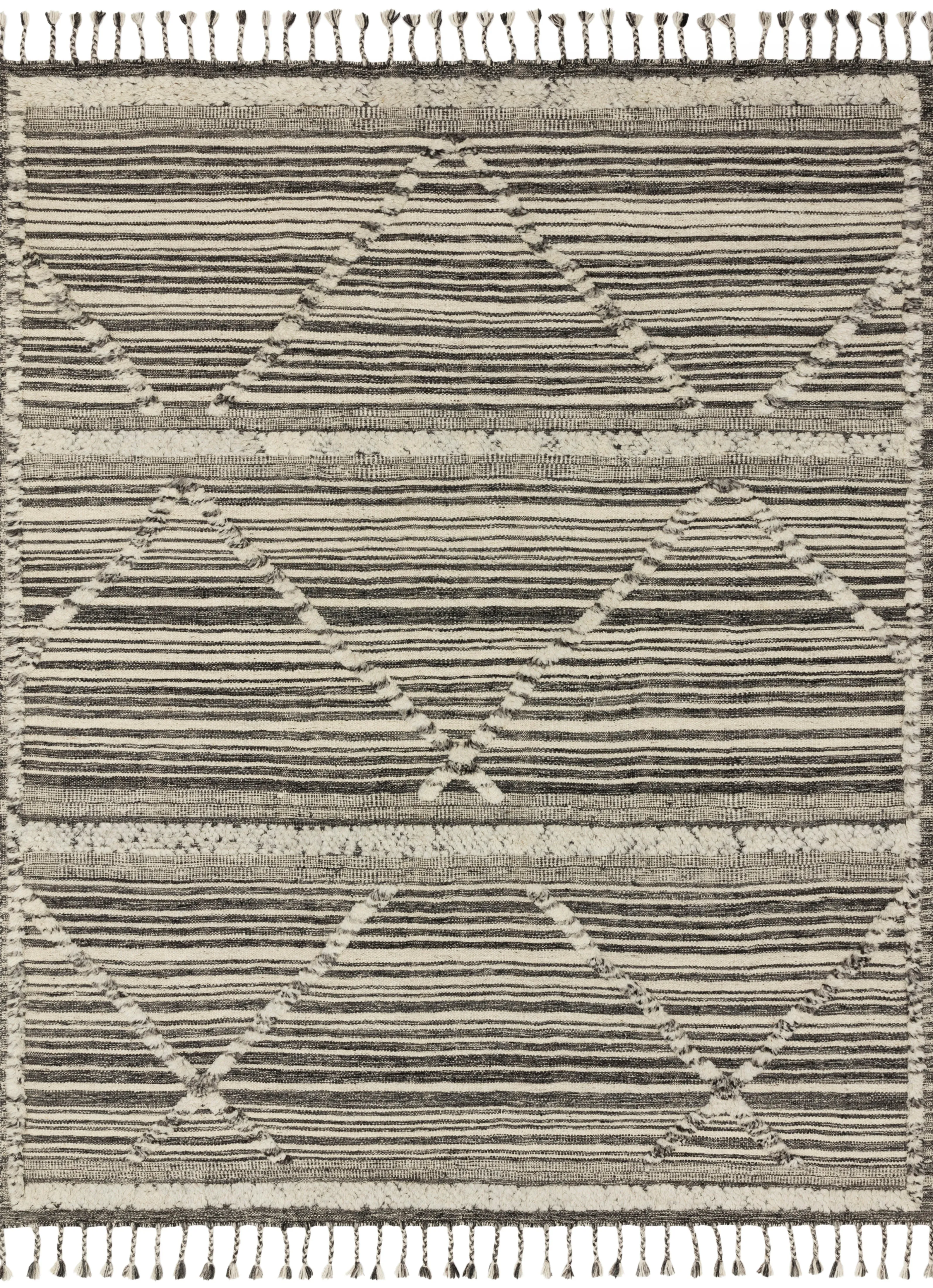 Loloi Iman Ivory / Charcoal Rug