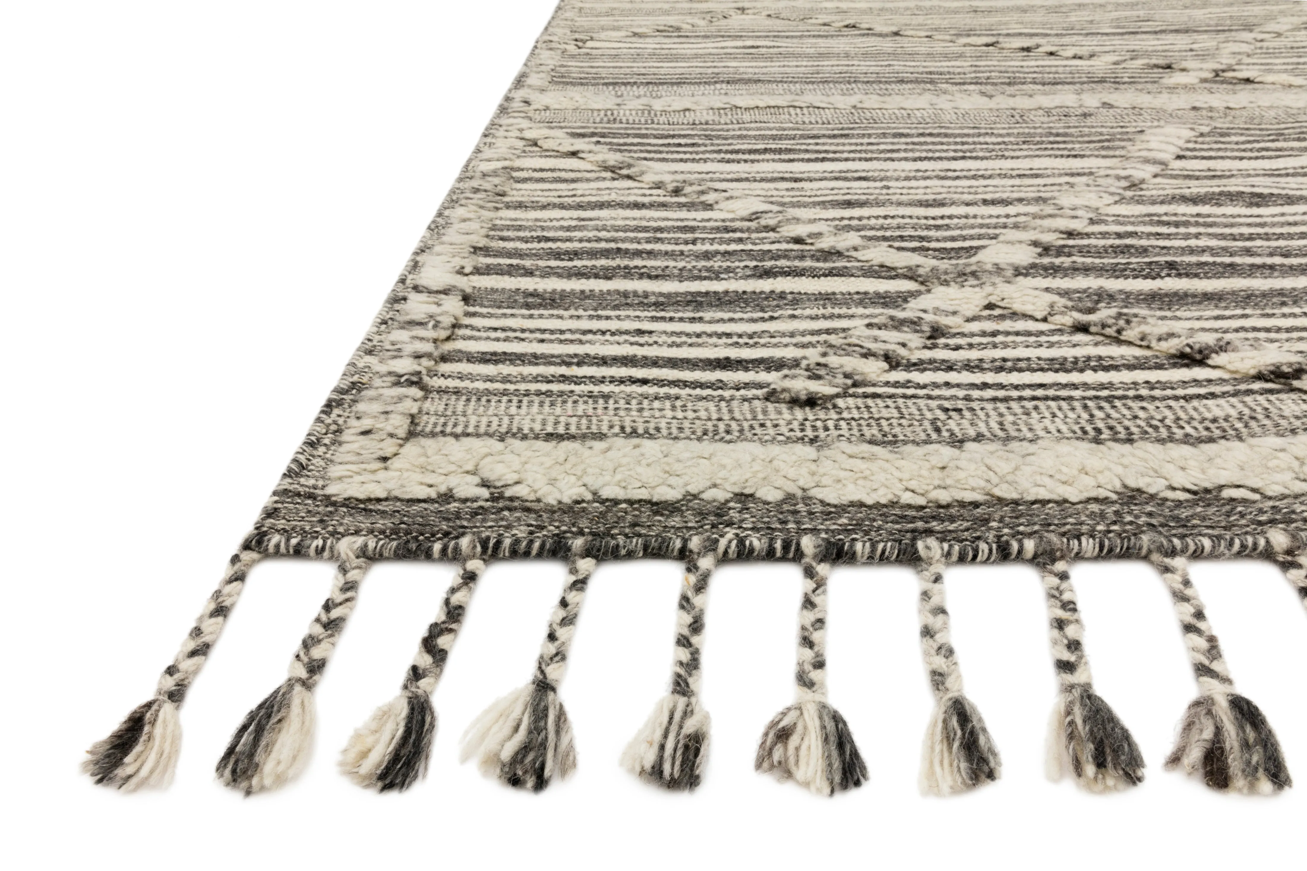 Loloi Iman Ivory / Charcoal Rug