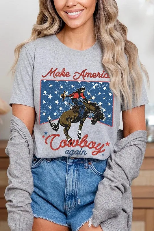 Make America Cowboy Again Graphic T Shirts