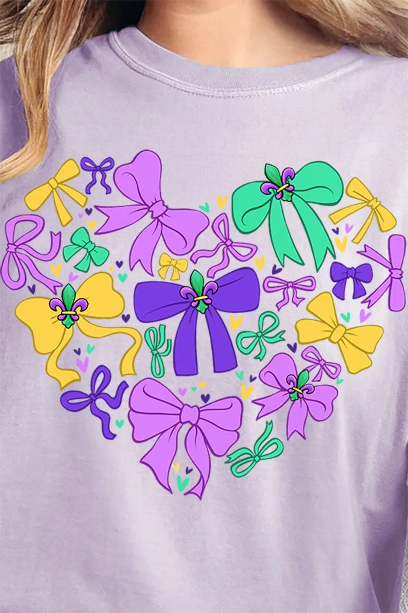 Mardi Magic Bows Comfort Colors Adult Ring-Spun Cotton Tee