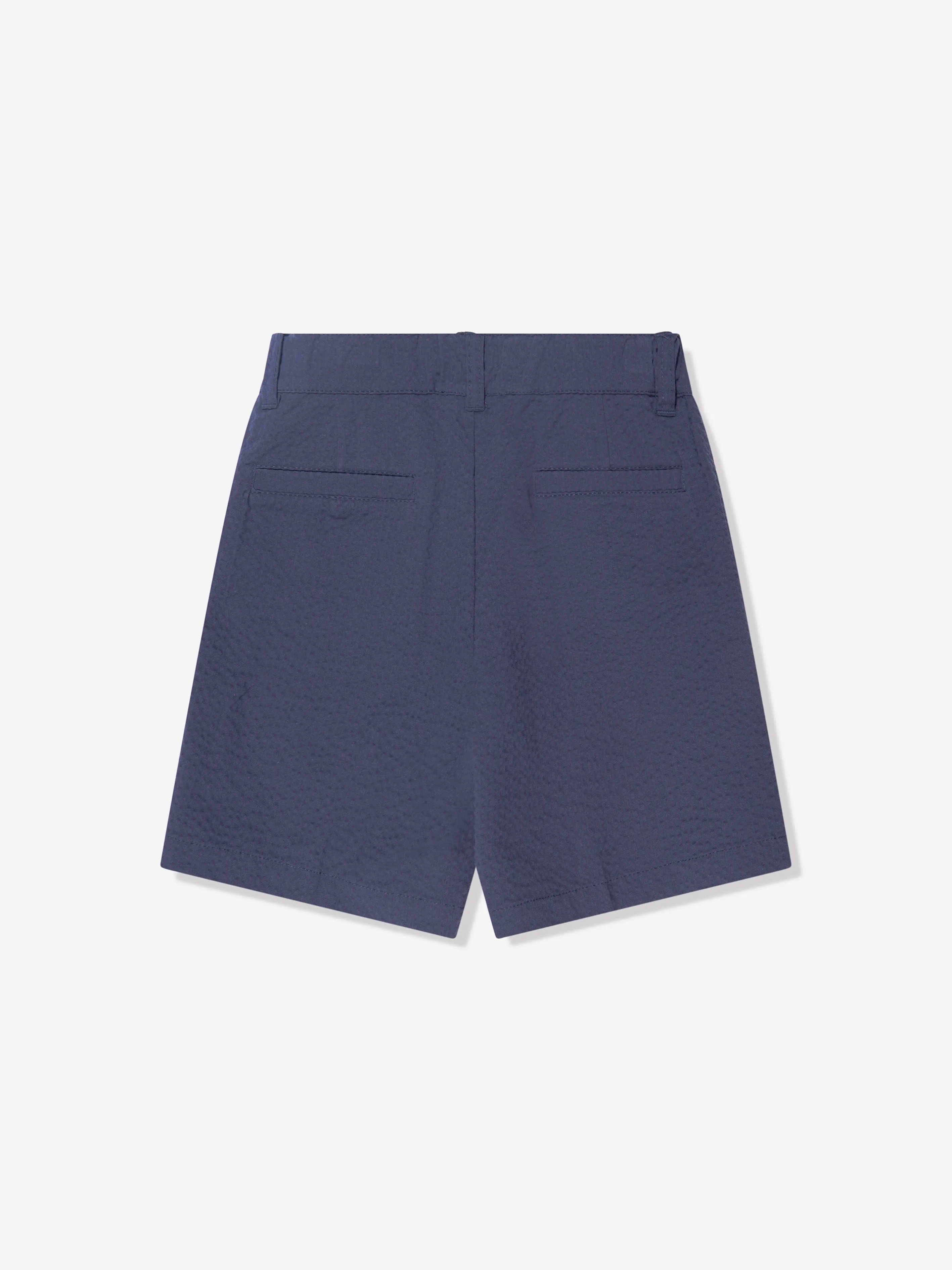 Moschino Boys Teddy Logo Shorts in Navy