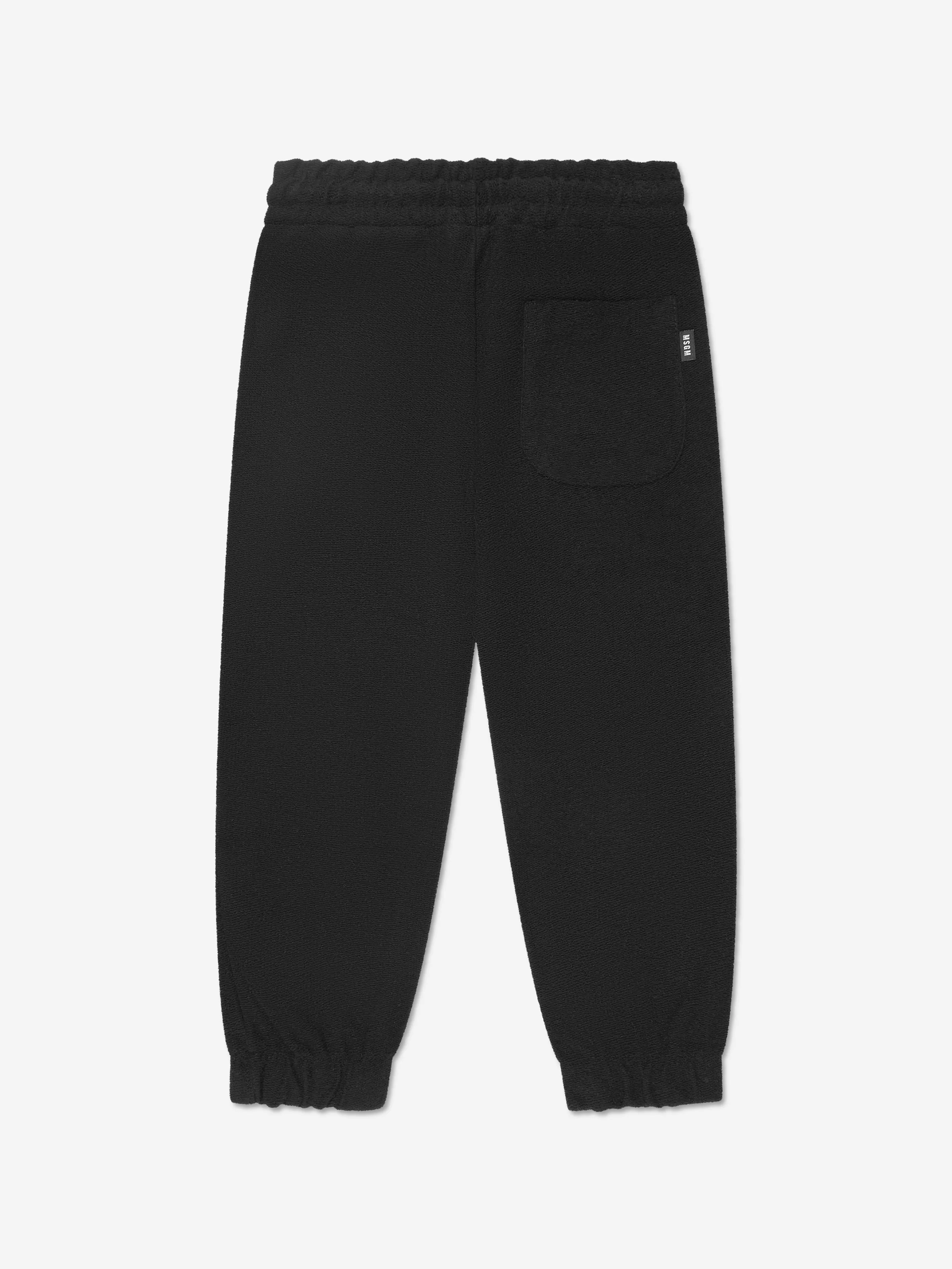 MSGM Kids Logo Joggers in Black