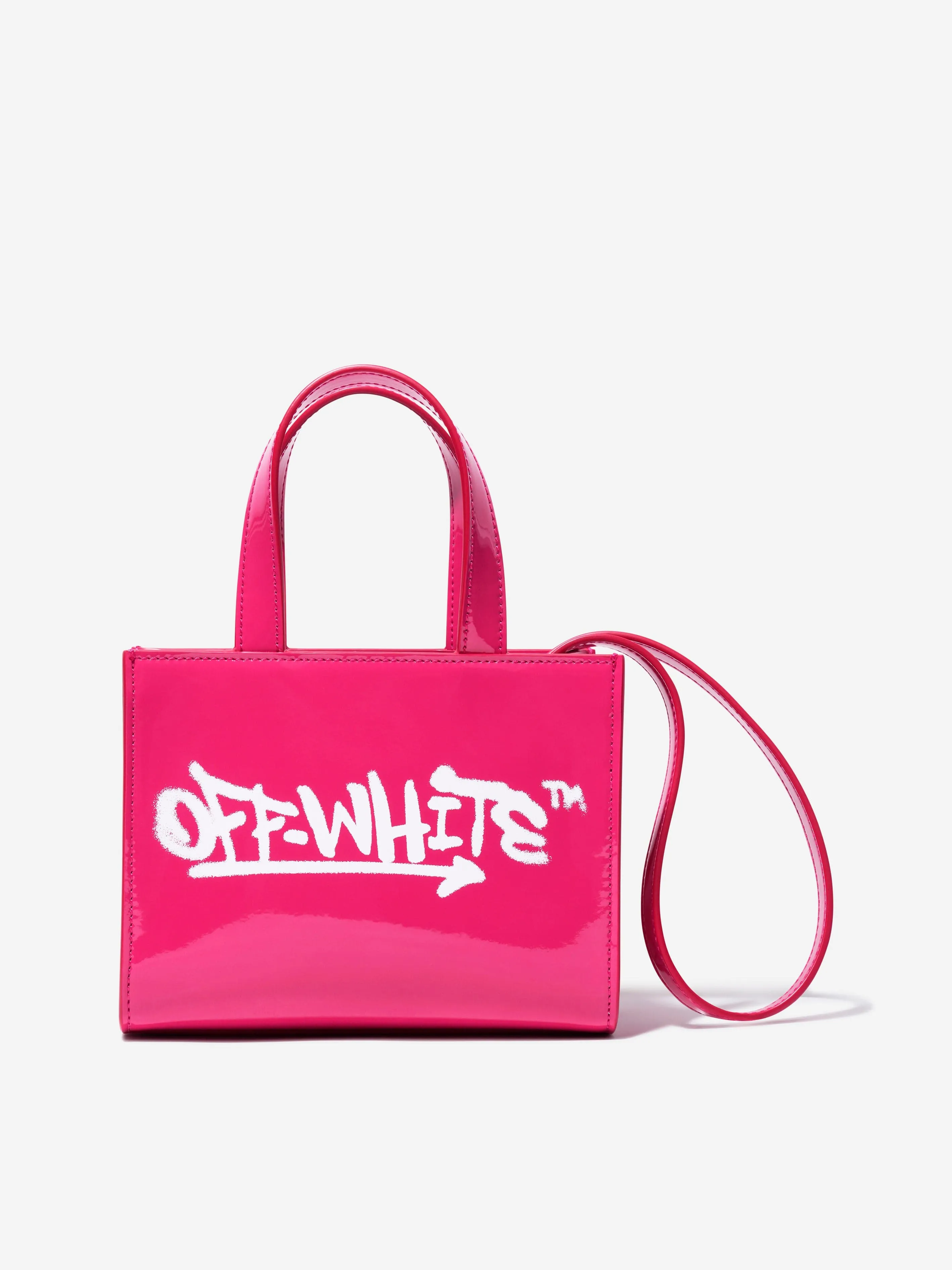 Off-White Girls Off Graffiti Mini Bag in Pink