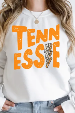 Orange Tennessee Bolt Heavy-weight Crew Sweatshirt