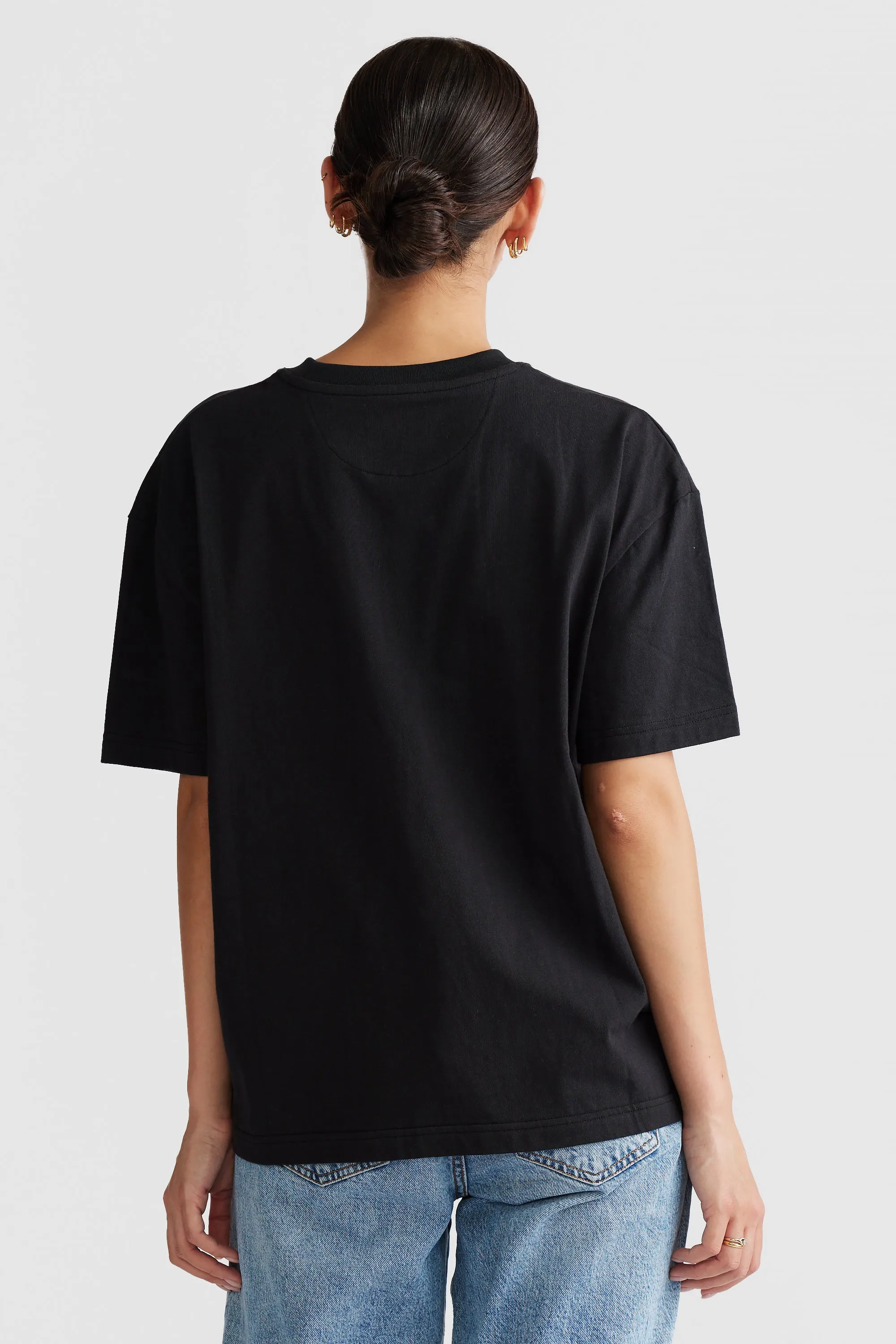 Oversized Logo T Shirt Washed Black