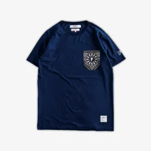 PAISLEY POCKET TEE 'INDIGO'