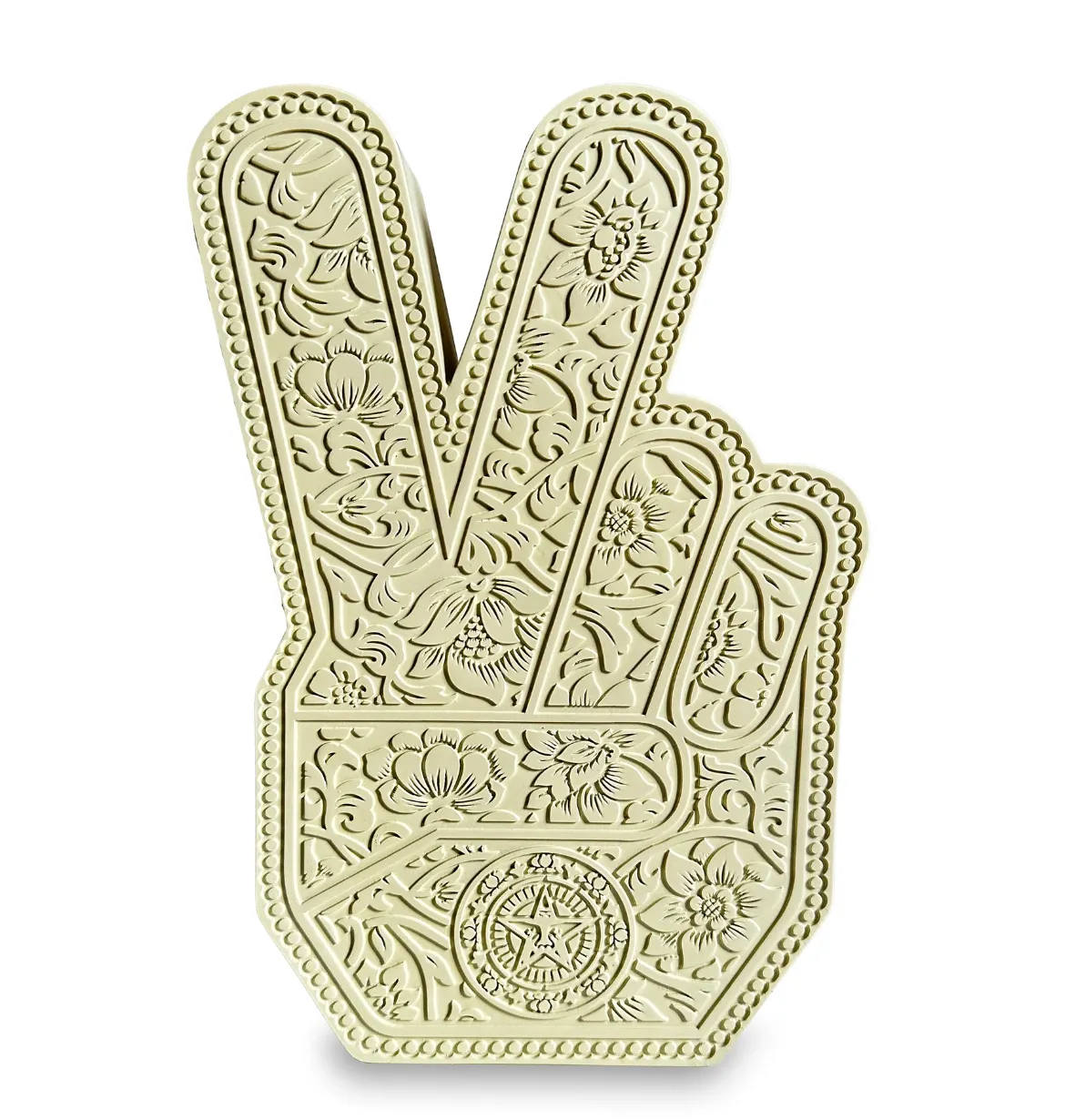 Peace Fingers Collectible Resin Sculpture by Shepard Fairey- OBEY