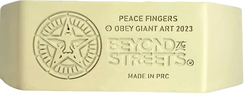 Peace Fingers Collectible Resin Sculpture by Shepard Fairey- OBEY