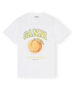 Peach Relaxed Tee WHITE