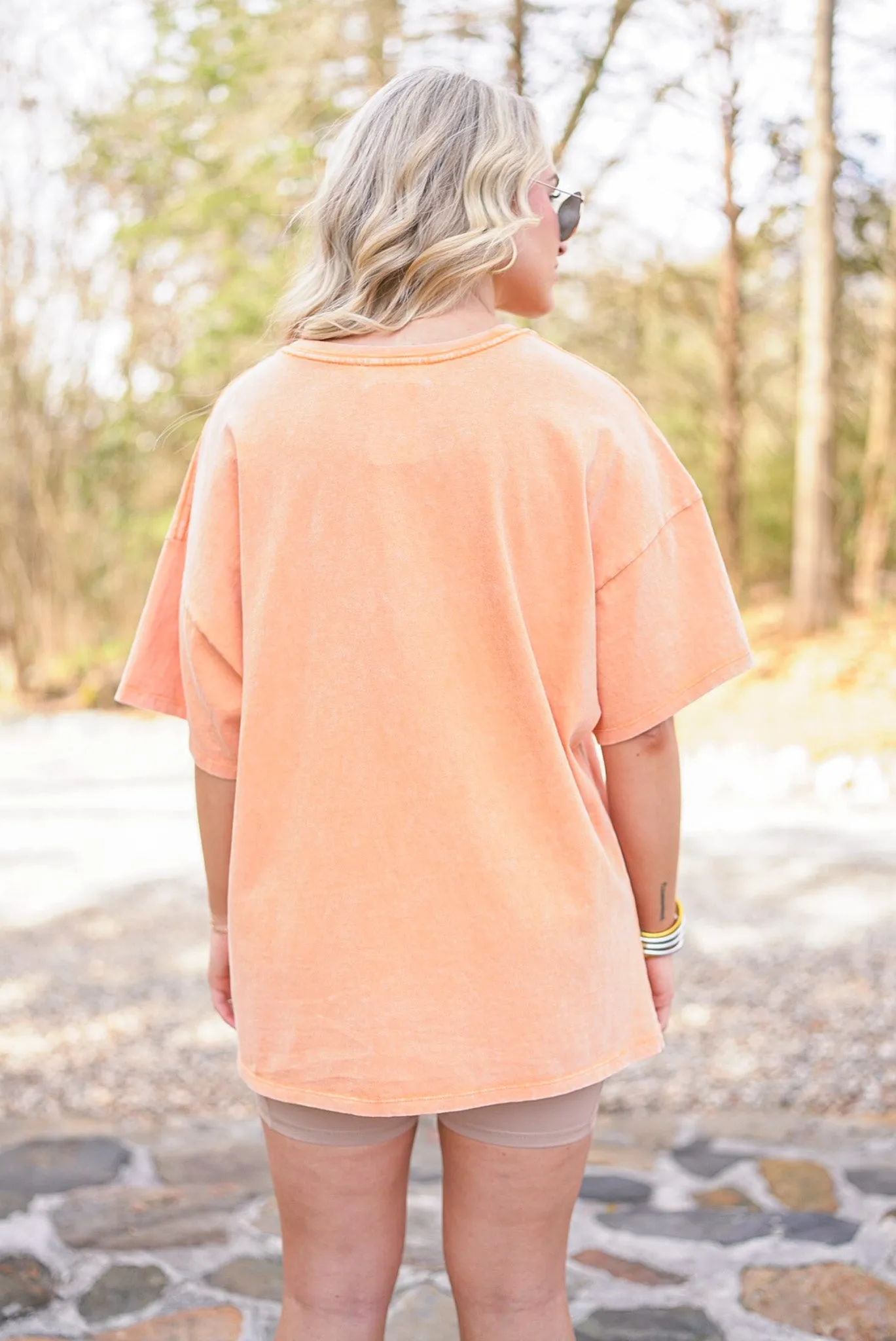 Perfect Happiness Washed Orange Tee