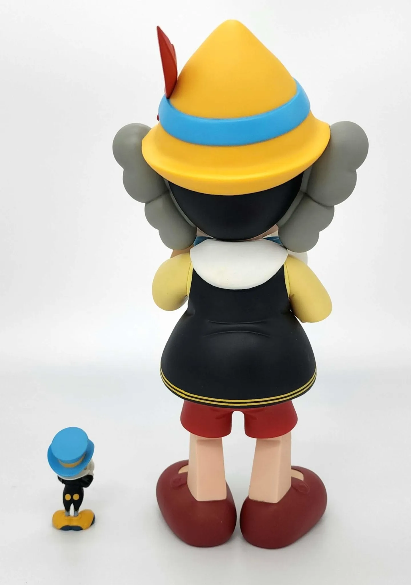 Pinocchio & Jiminy Cricket Disney Companion Fine Art Toy by Kaws- Brian Donnelly