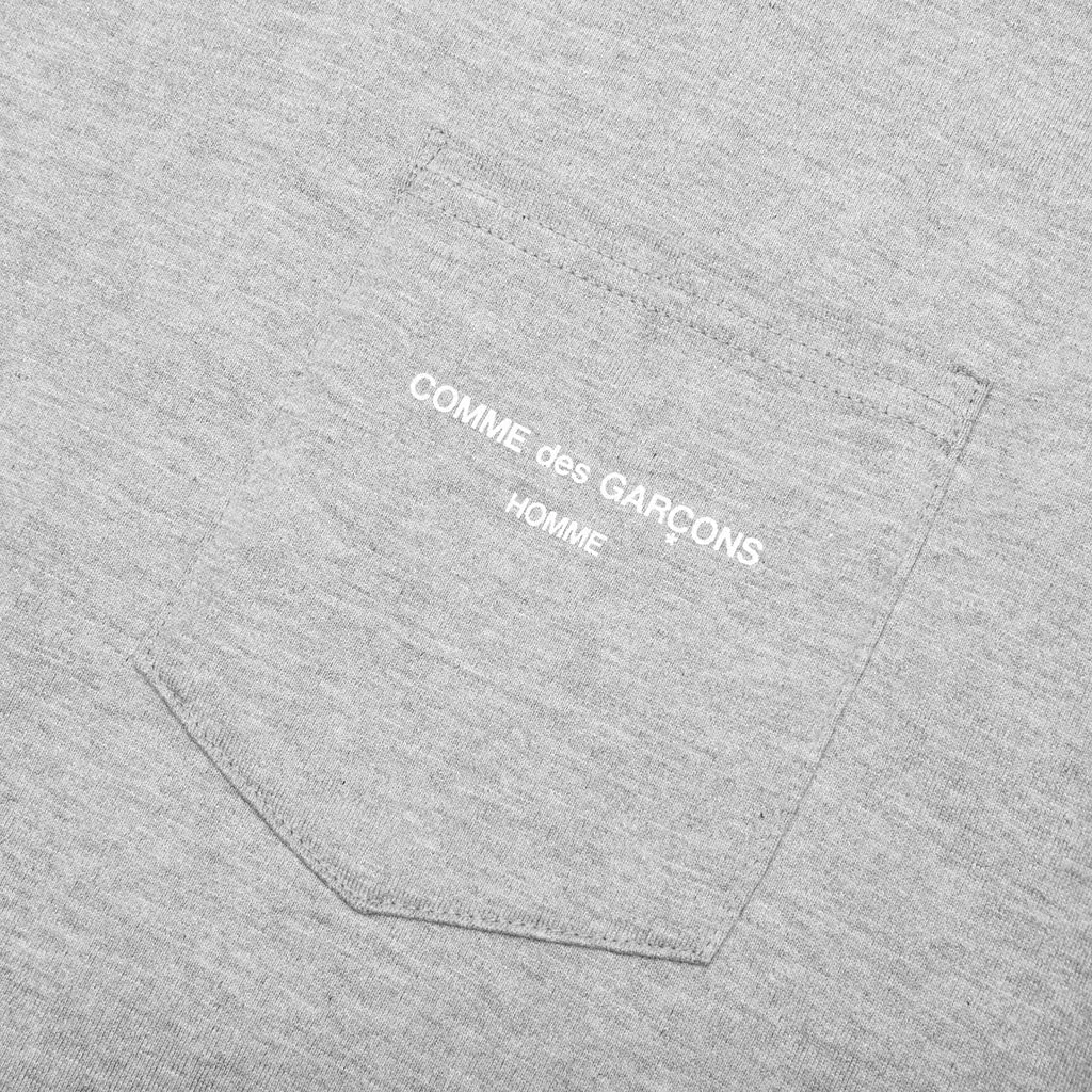 Pocket Logo L/S T-Shirt - Top Grey