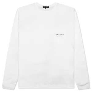 Pocket Logo L/S T-Shirt - White