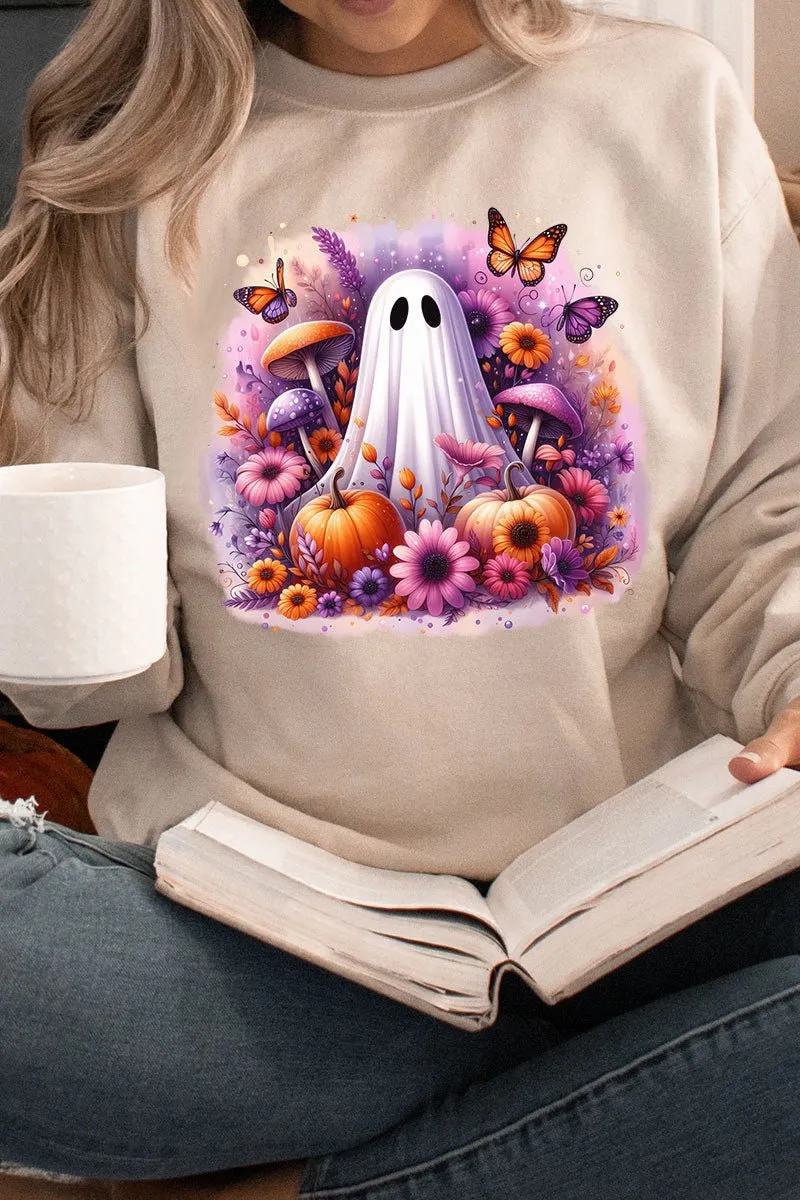 Purple Boho Boo Heavy-weight Crew Sweatshirt