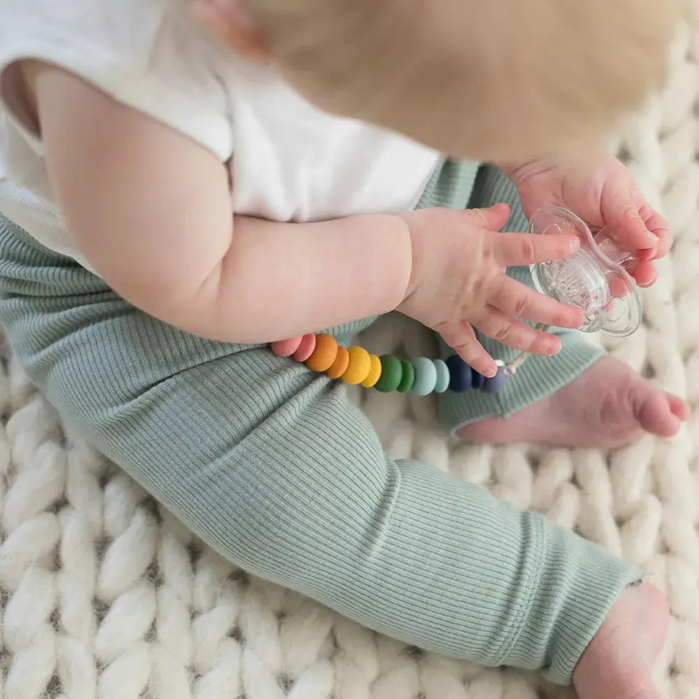 Rainbow Pacifier Clip