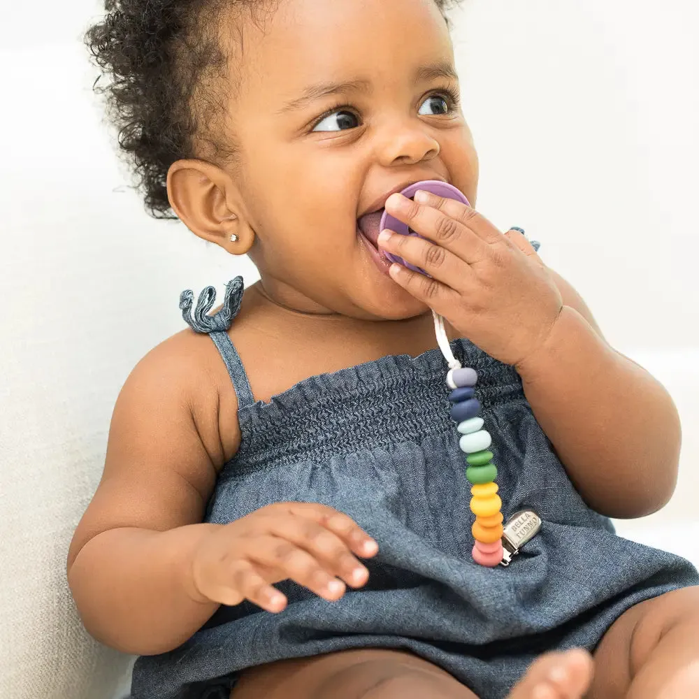 Rainbow Pacifier Clip