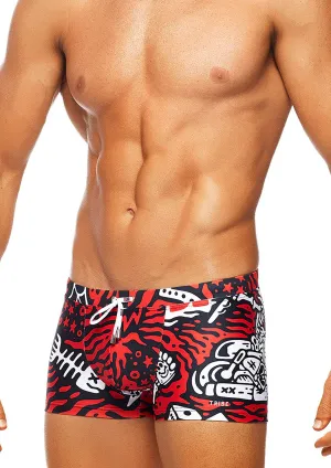 Rebel Swim Trunk (Red)