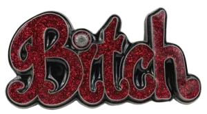 Red Bitch Belt Buckle