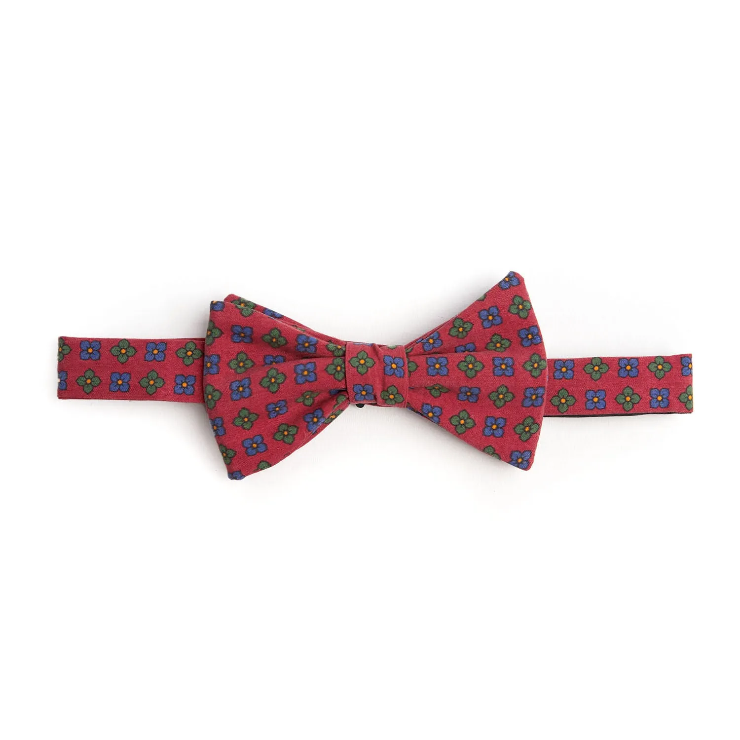 RED PRE-KNOTTED SILK BOWTIE