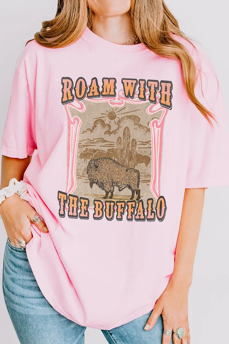 Roam With The Buffalo Comfort Colors Adult Ring-Spun Cotton Tee