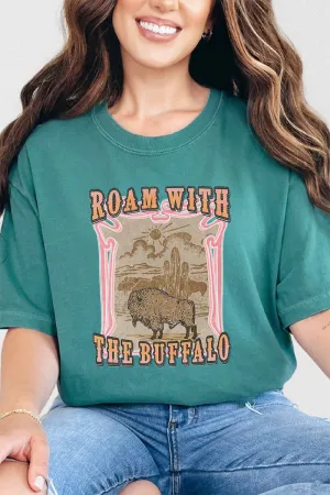 Roam With The Buffalo Comfort Colors Adult Ring-Spun Cotton Tee