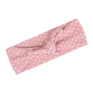 Rose Dot Organic Cotton Knotted Headband