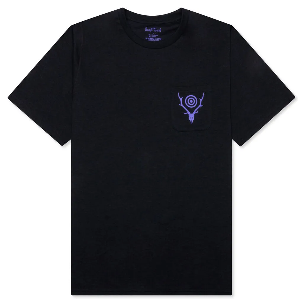 Round Pocket S/S Tee - Black