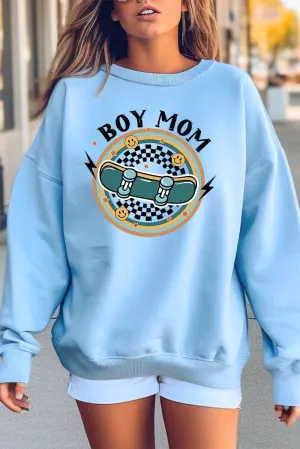 Skater Check Boy Mom Heavy-weight Crew Sweatshirt