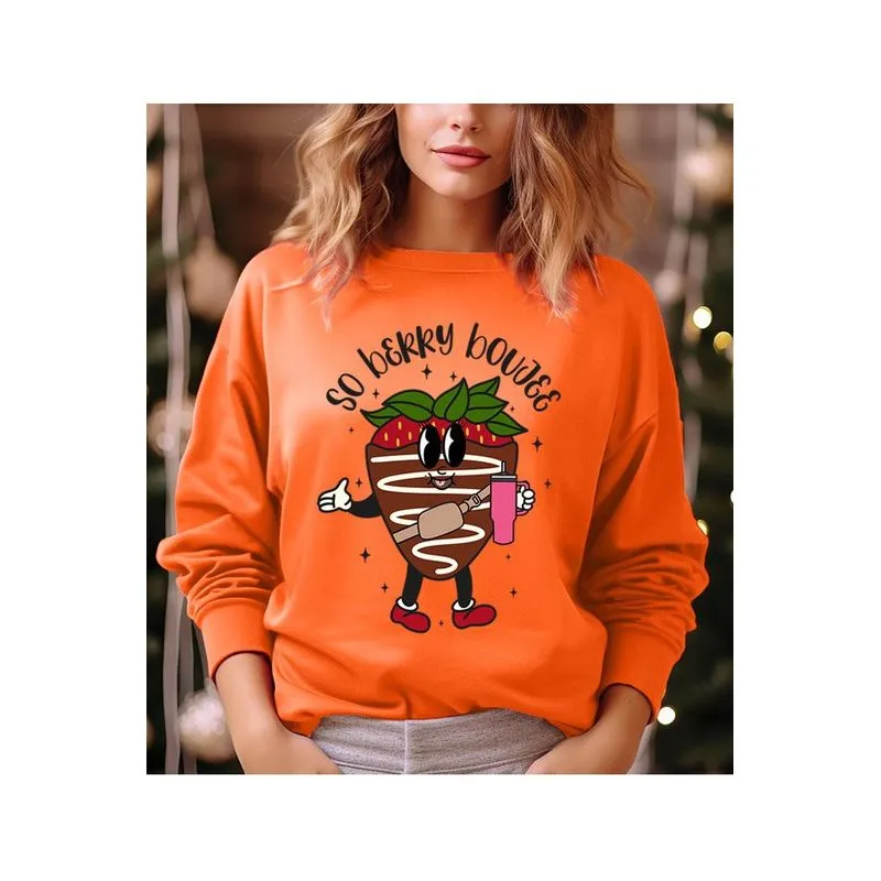 So Berry Boujee Graphic Sweatshirt