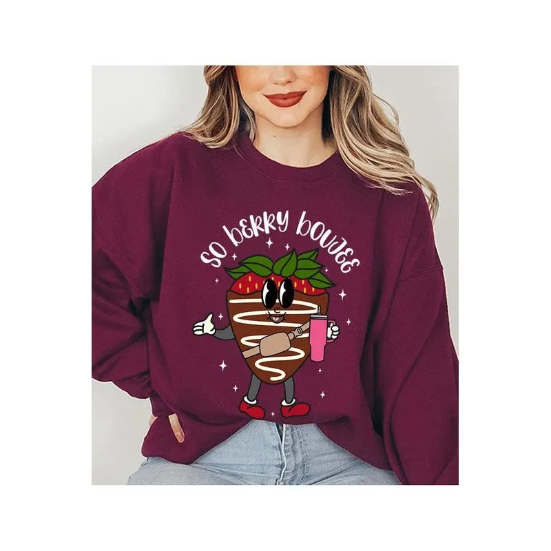 So Berry Boujee Graphic Sweatshirt