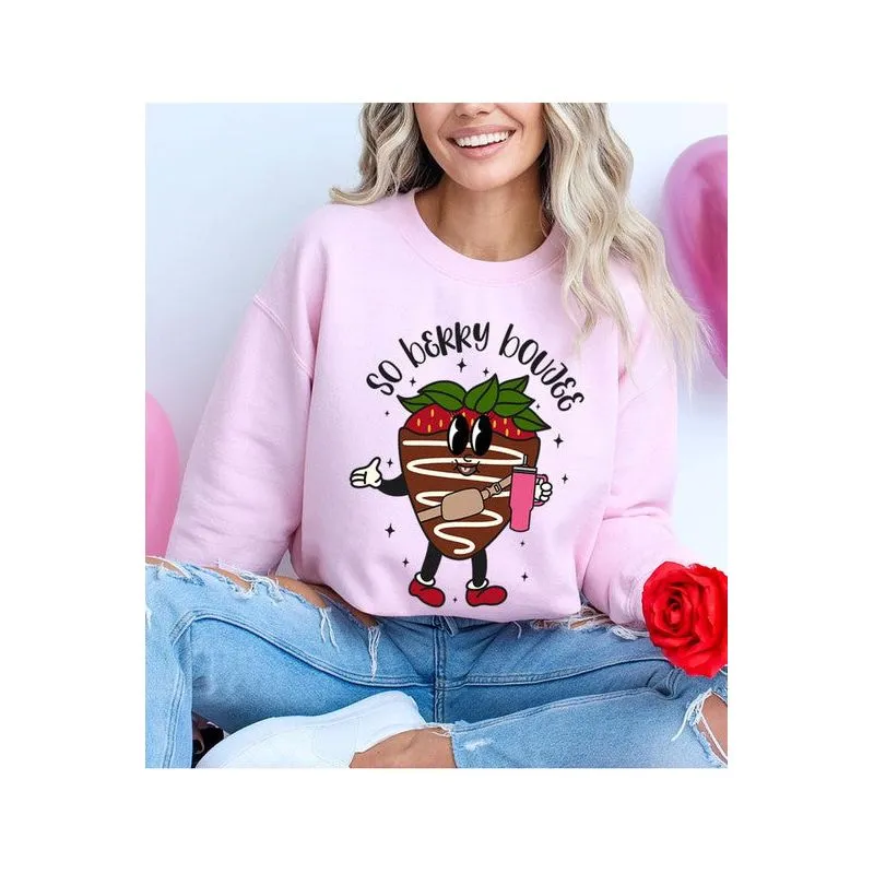 So Berry Boujee Graphic Sweatshirt