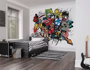 Spray Paint Wall Mural