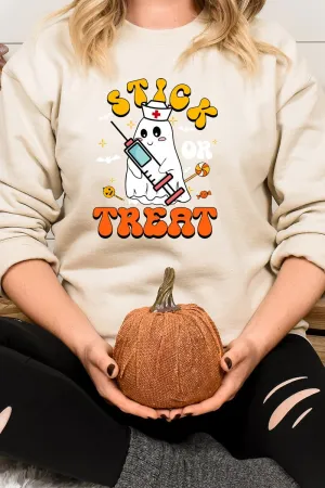 Stick Or Treat Heavy-weight Crew Sweatshirt