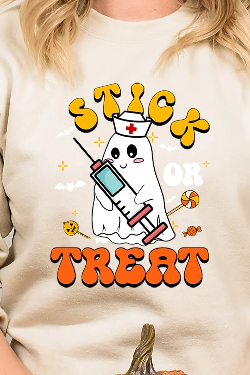 Stick Or Treat Heavy-weight Crew Sweatshirt