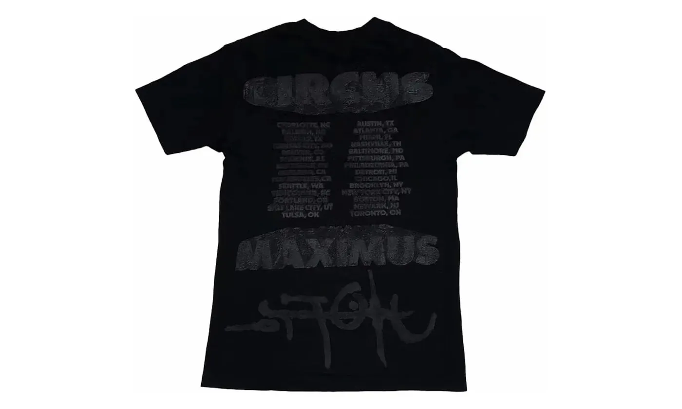 Travis Scott Utopia Circus Maximus 2023 Tour II Tee Black