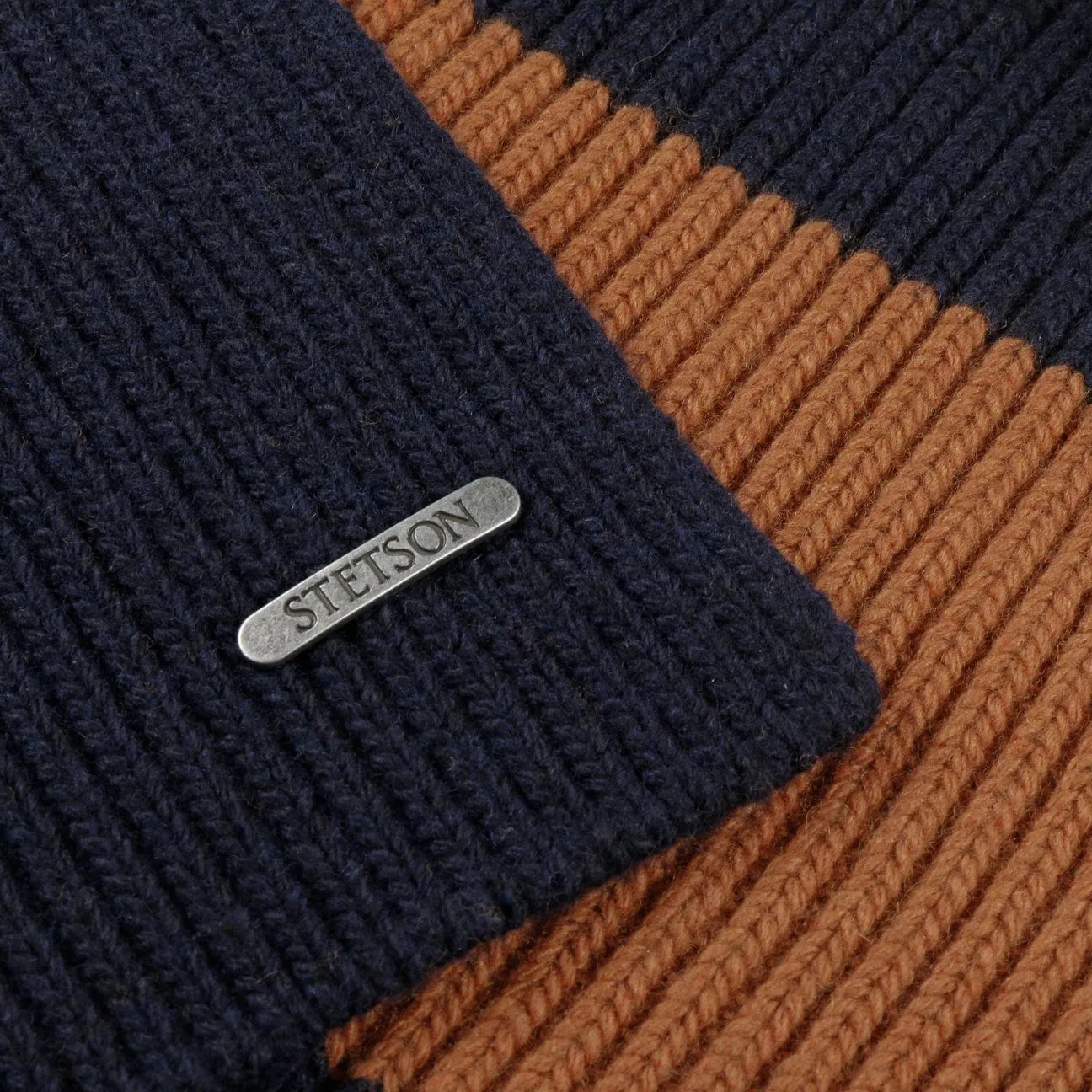 Twotone Stripes Wool Scarf by Stetson