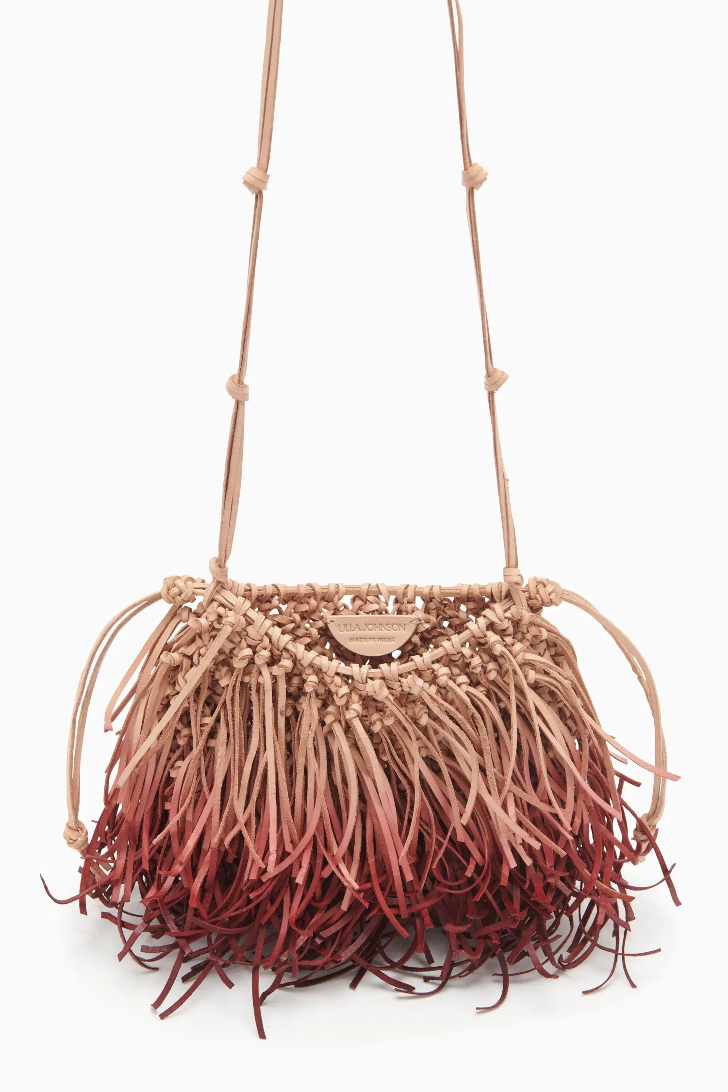 Valeria Fringe Crossbody - Pomegranate Ombre